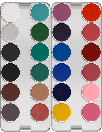 Palette 24 couleurs Aquacolor