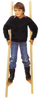 Echasses à main en bois