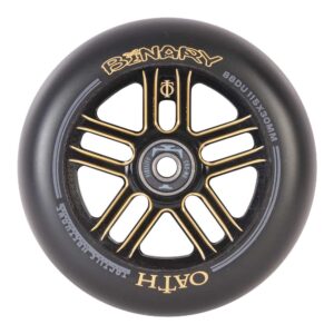 53371-Oath-Binary-Scooter-Wheel-115mm-Black-Orange-Front