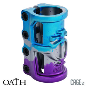 53527-Oath-Cage-SCS-4b-clamp-V2-Ano_Blue_Pur_Tit-45-hero Collier serrage Oath Cage SCS V2 aluminium
