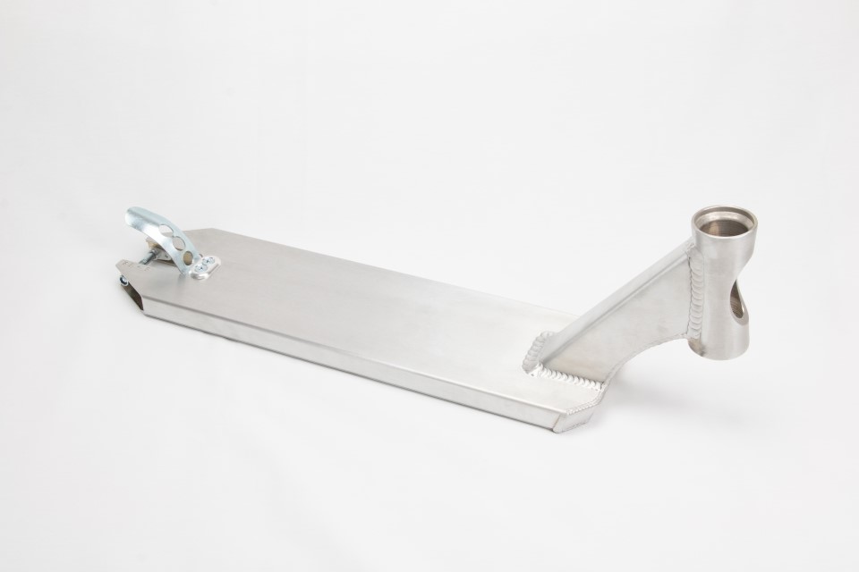 Apex 5" Peg Cut Deck Raw plateau de trottinette freestyle Deck Apex 5" Peg Cut