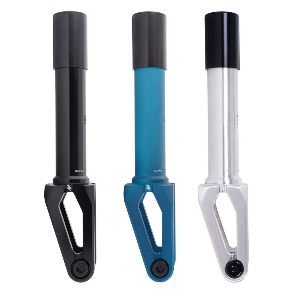 Fourche UrbanArtt Civic SCS/HIC en aluminium 6061-T6 compatible roues 24, 28, 30 mm et 12STD jusqu’à 125 mm – robuste et universelle.