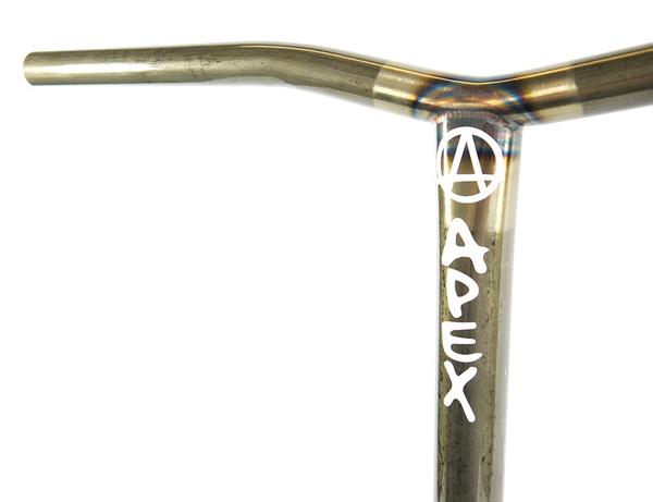 Photo du guidon Apex Bol SCS Raw pour trottinette freestyle en acier Chromoly