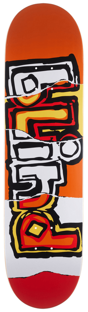 DECK OG RIPPED HYB RED ORANGE 8.25 X 32.1