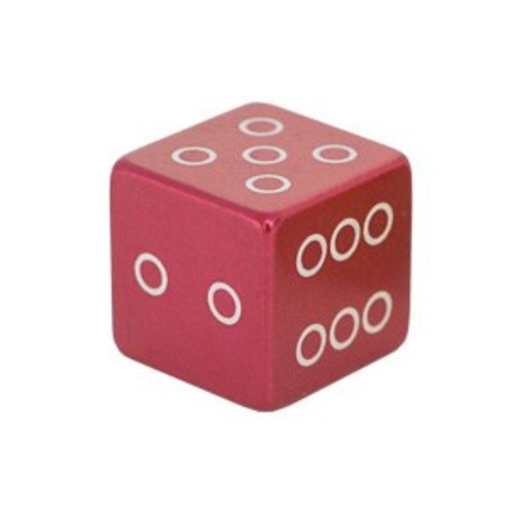 Bouchon de valve Dé rouge