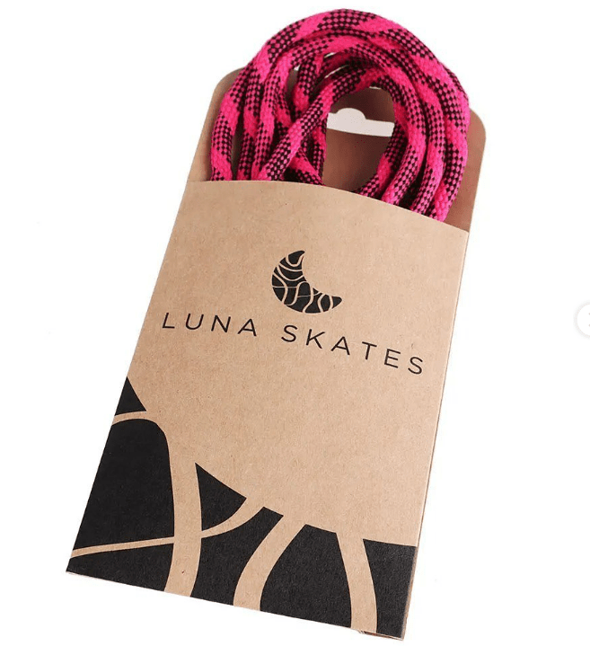 Lacets Luna skate 180 cm Rose Noir