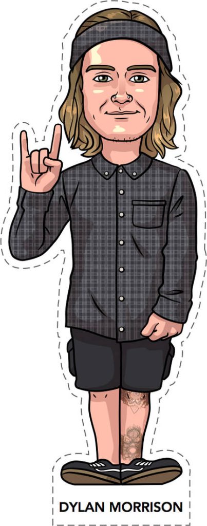 Figz Hand Signs Rider Sticker