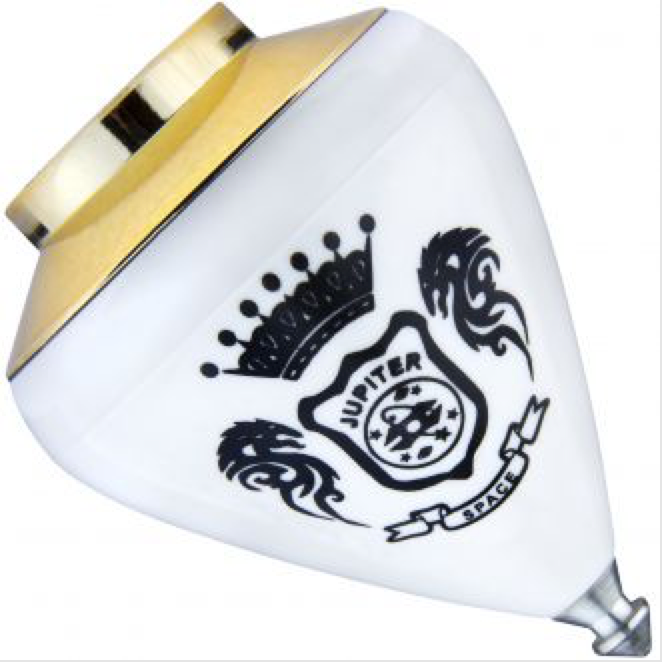 La toupie Jupiter fixe de Trompos Space dispo au CDK