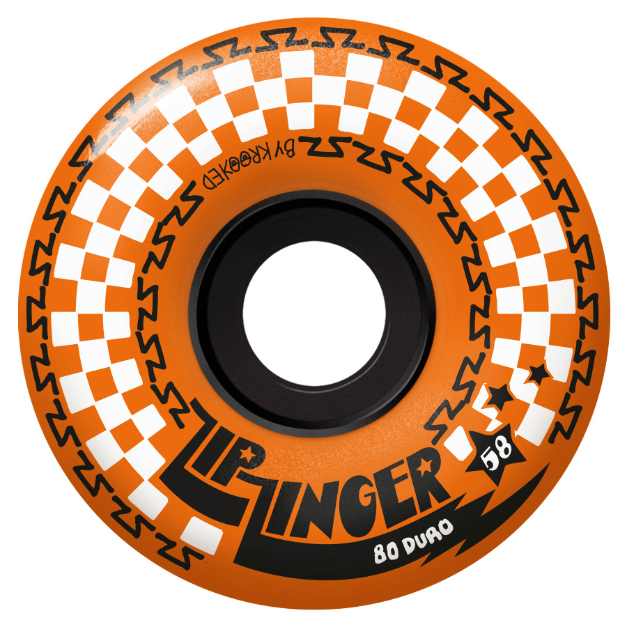 WHEELS CRUISER (JEU DE 4) 58MMZIP ZINGER 80D ORANGE