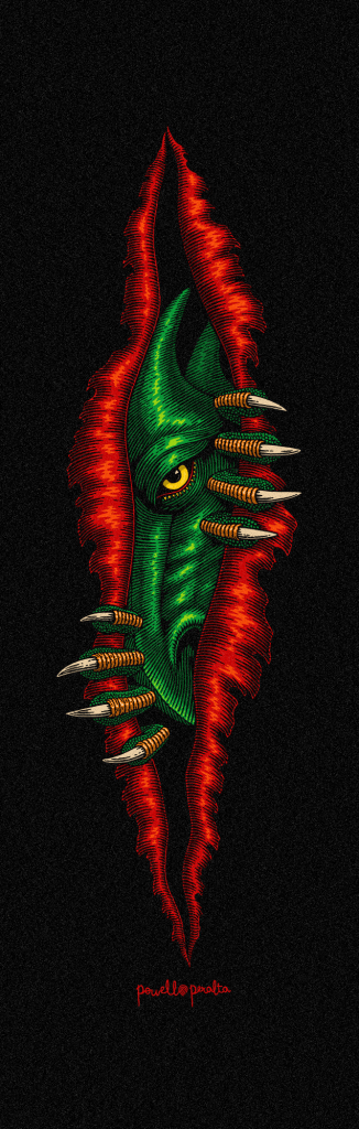 GRIP PLAQUE DRAGON PEEKER 10.5 X 33