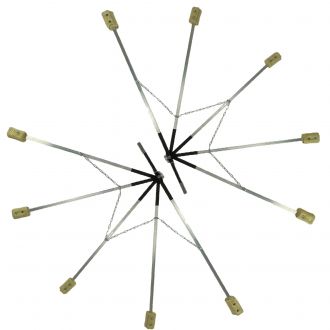 Eventails Feu 5 Branches (La Paire)