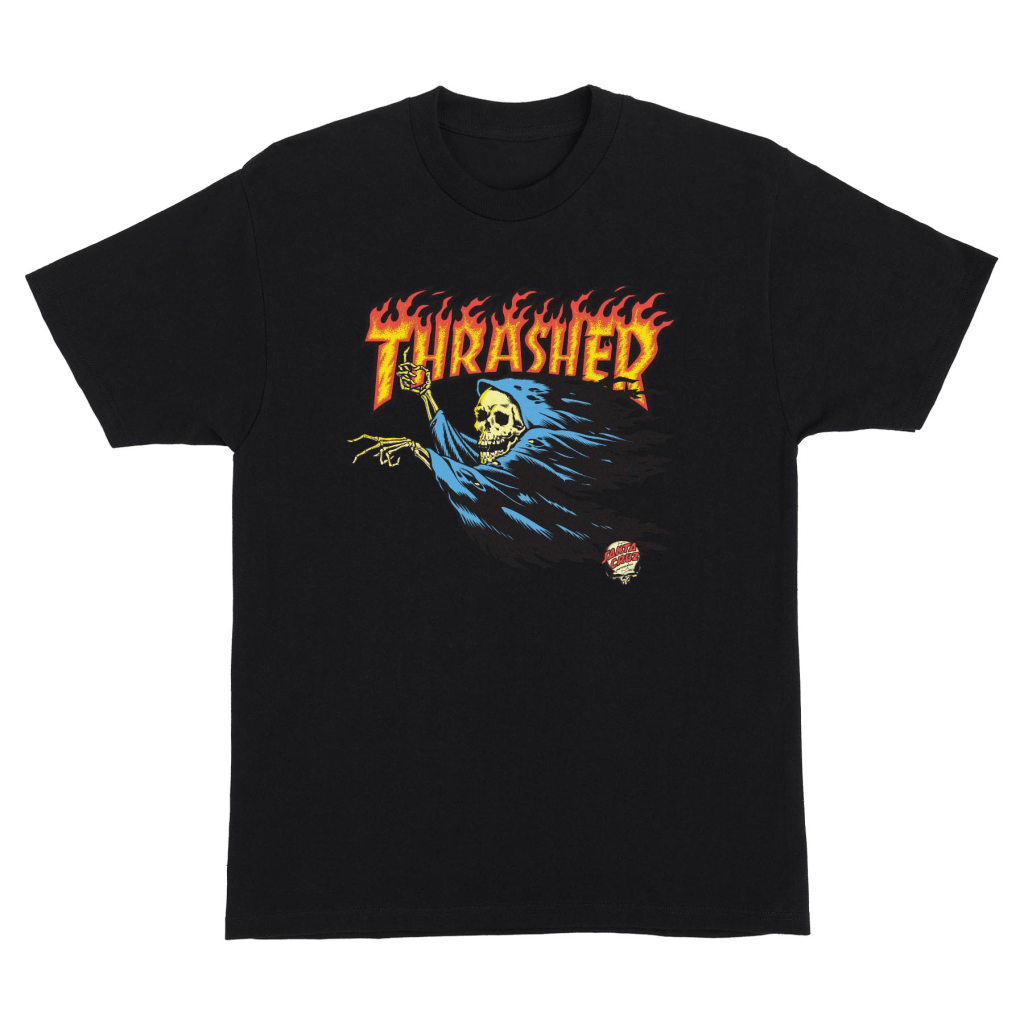 SANTA CRUZ T-SHIRT THRASHER O'BRIEN REAPER SS BLACK