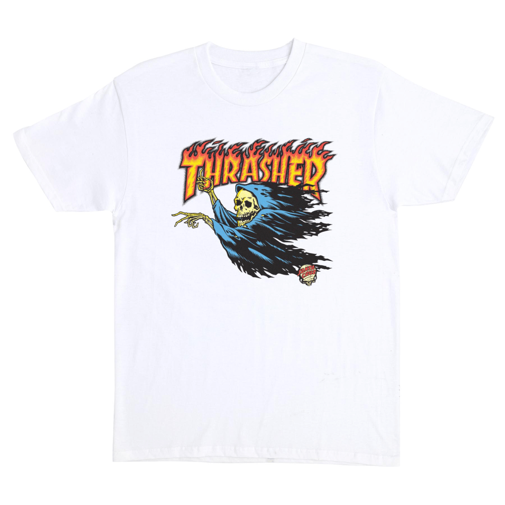 SANTA CRUZ T-SHIRT THRASHER O'BRIEN REAPER SS WHITE