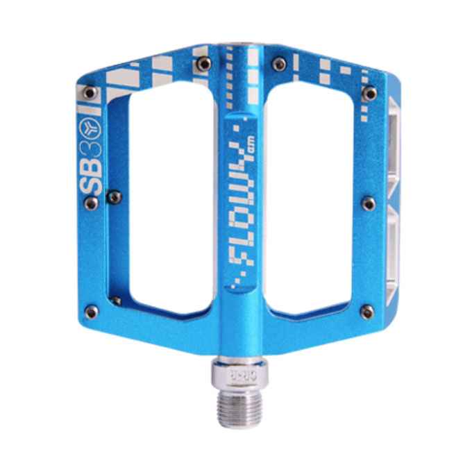 Pédales Flowy Alu Bleues