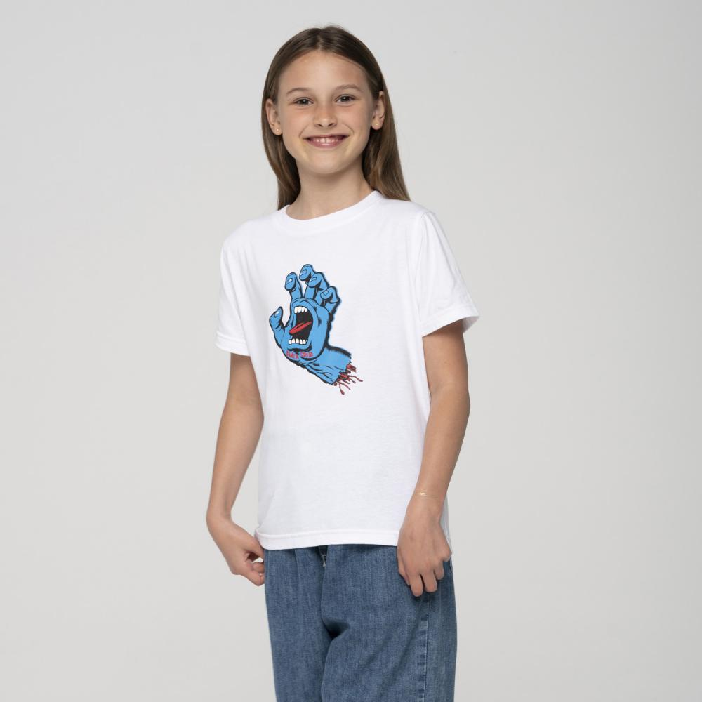 Youth Screaming Hand T-Shirt White