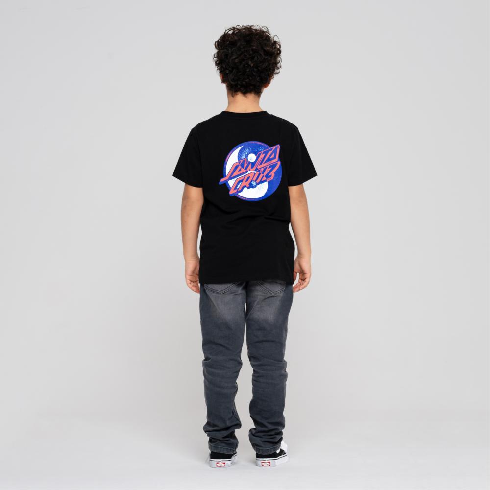 Youth Yin Yang Dot T-Shirt Black