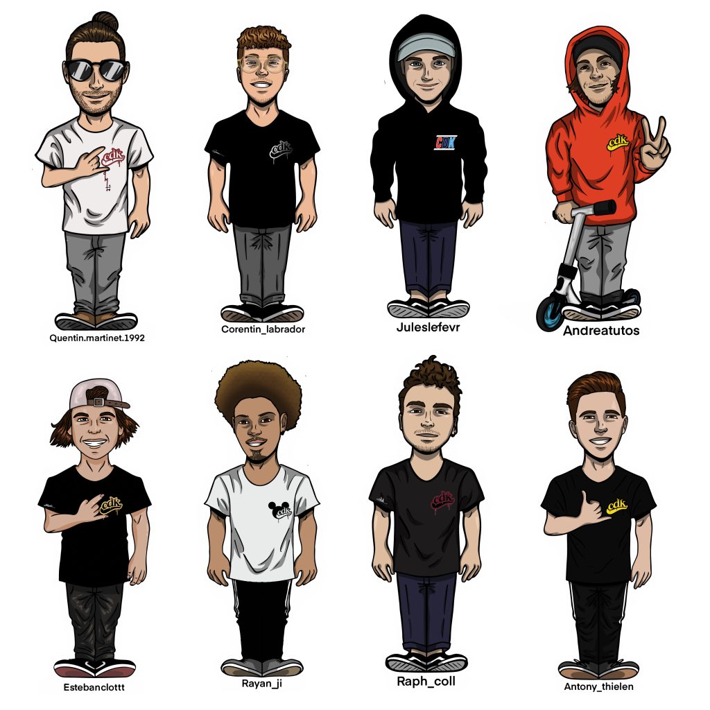 Stickers CDK Pro Riders 2020