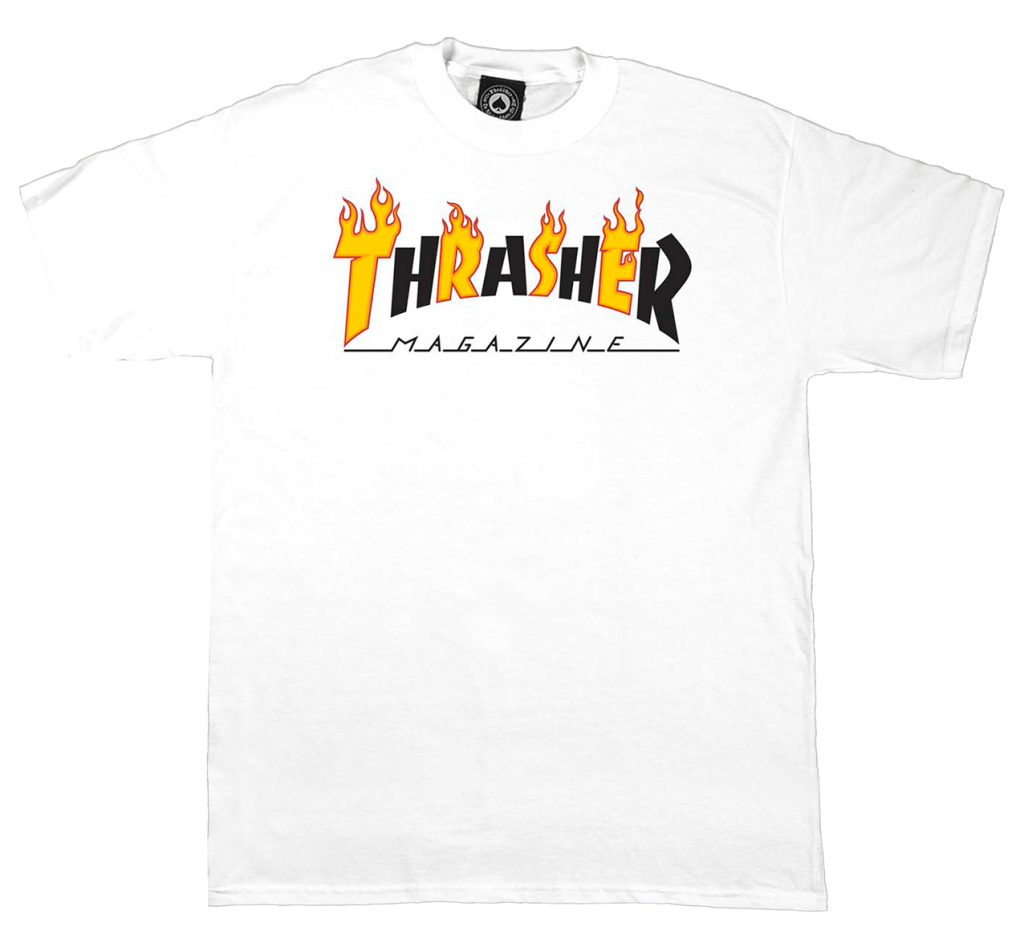 T-SHIRT FLAME MAG WHITE
