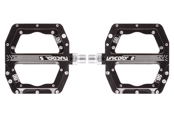 Pédales Unicolor Alu Noires