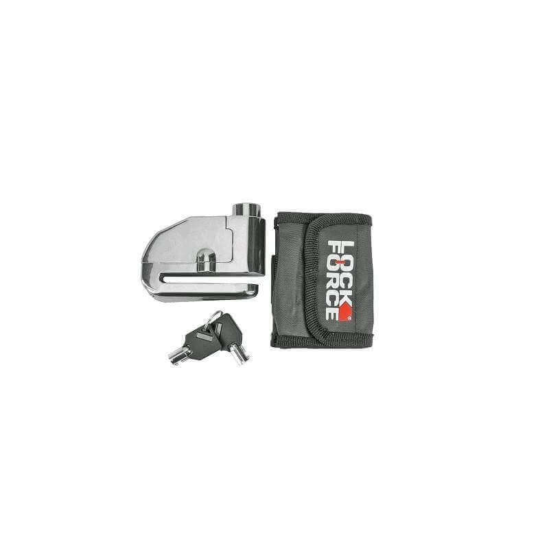 ANTIVOL BLOQUE DISQUE CHROME LOCKFORCE AVEC ALARME