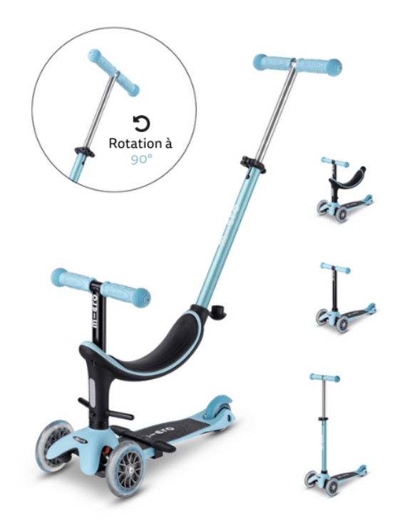 Mini Micro Evolutive 3 en 1 Bleu