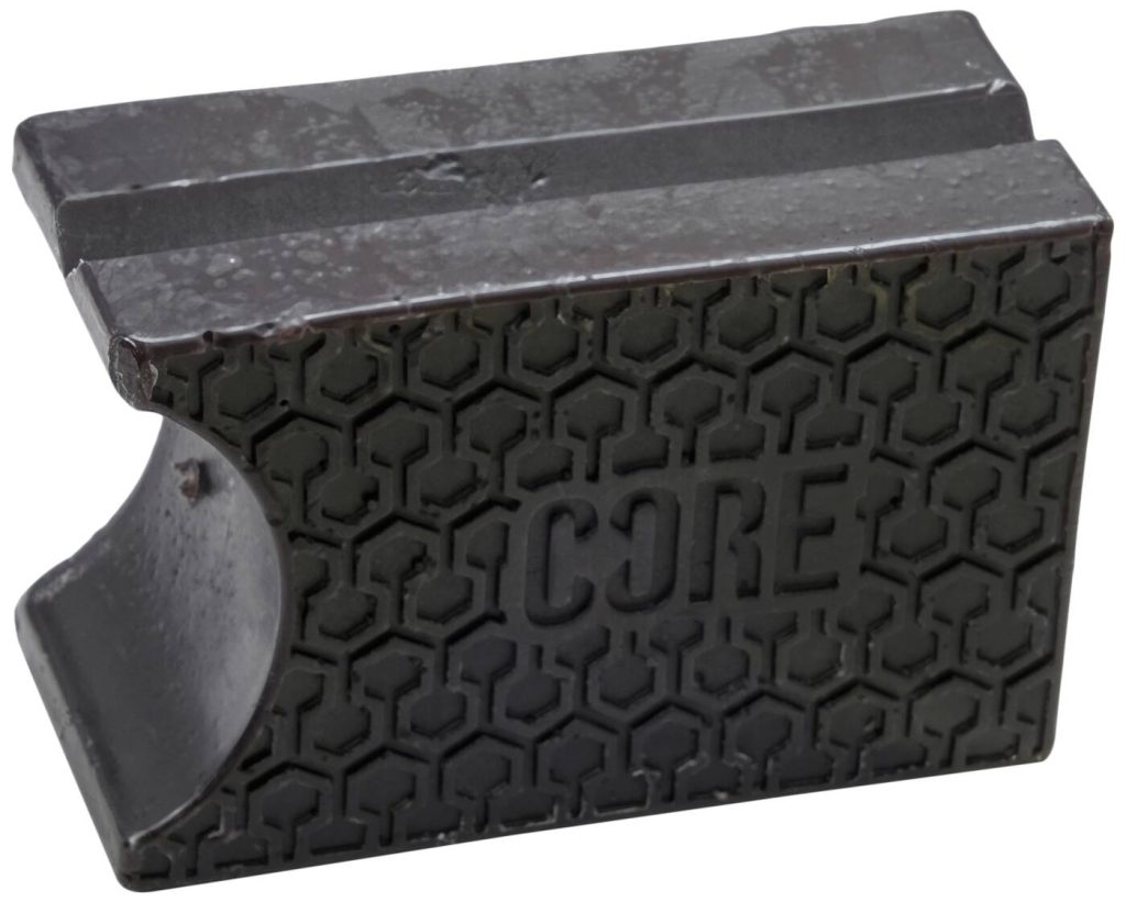 Bloc de cire CORE Epic Skate Wax avec rainures pour ledges et rails – noire
