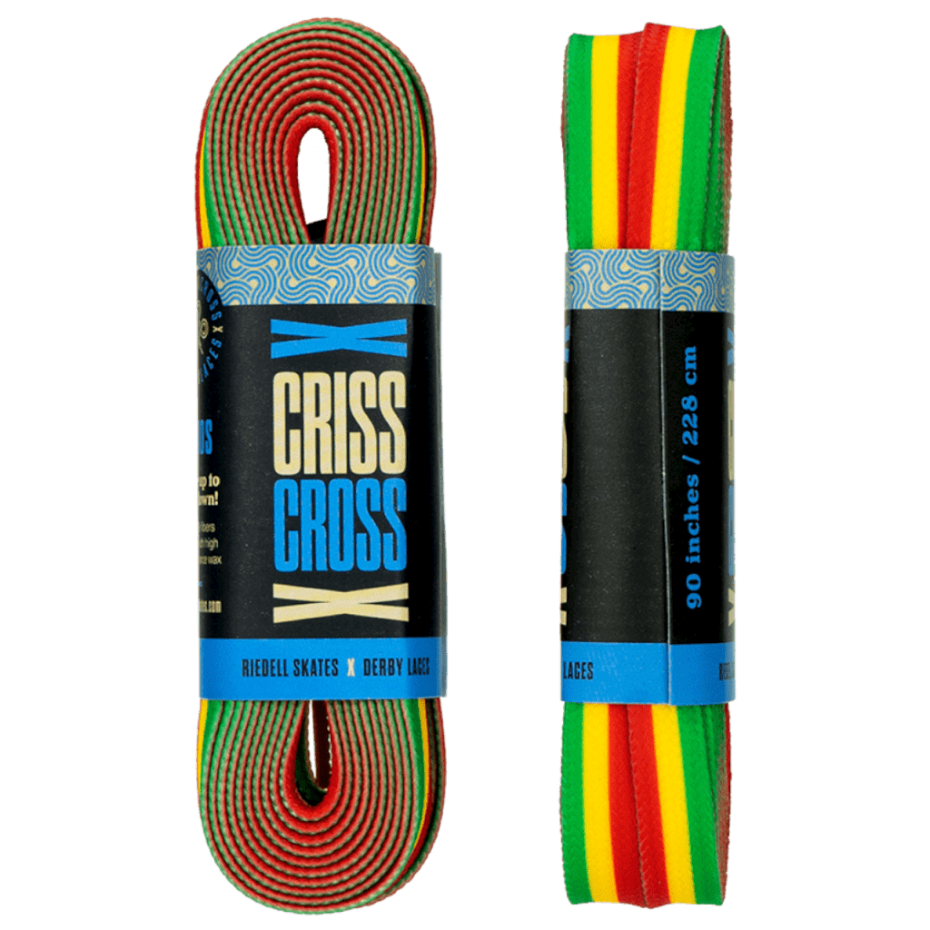 Lacets Criss Cross 228 cms Green Red Yellow