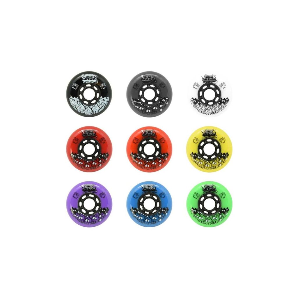 roues de rolelr dans toutes les couleurs de 84 MM de diamètre pour els rollers Street Invader II 84mm