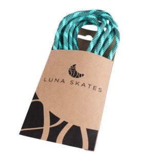 gris_bleu Lacet Luna skate 220 cm Turquoise Bleu