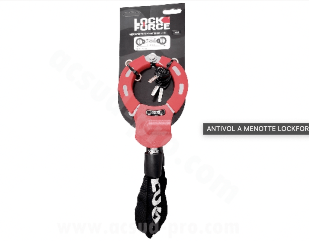 Antivol à menotte lOCKFORCE Mercure Twin chaine