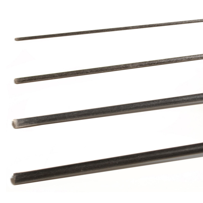 Jonc fibre de verre Noir 3mm