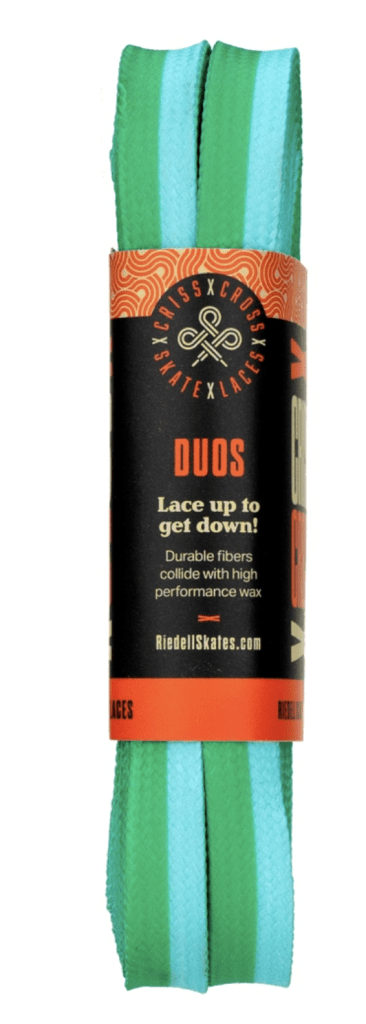 Lacets Criss Cross 228 cms Vert Bleu Ciel