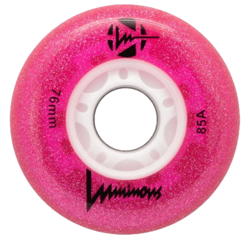 Luminous Wheels Glitter Pink 76mm/85A