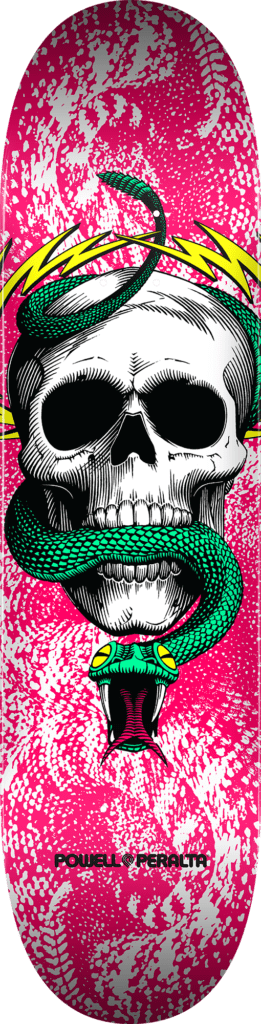 DECK SKULL & SNAKE PINK 7.75