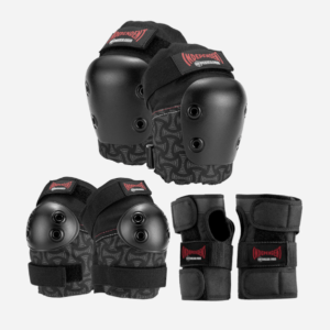 187 Independent Killer Pads Jr Six Pack Set Black pack de protections pour les genoux coudes et poingets noires de chez 187 Independent Killer Pads Jr Six Pack Set Black