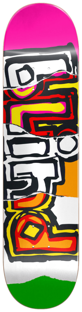 DECK OG RIPPED HYB MULTI NEON 8.0 X 31.56