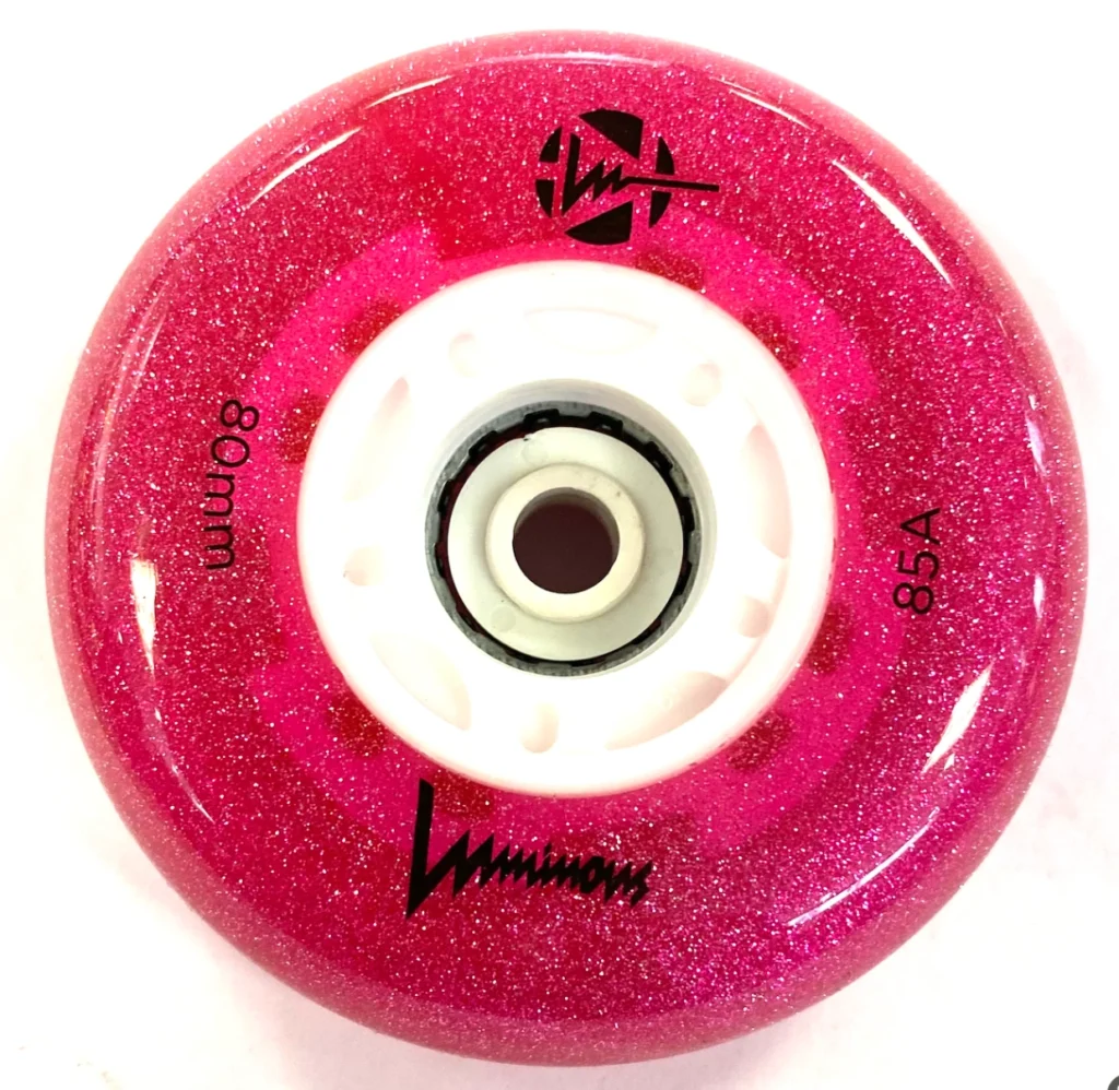 Luminous Glitter Pink 80mm/85A