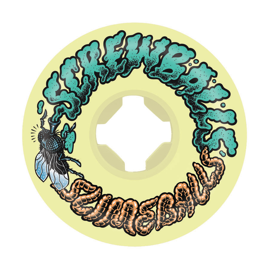 (JEU DE 4) 54MM SCREW BALLS YELLOW 99A