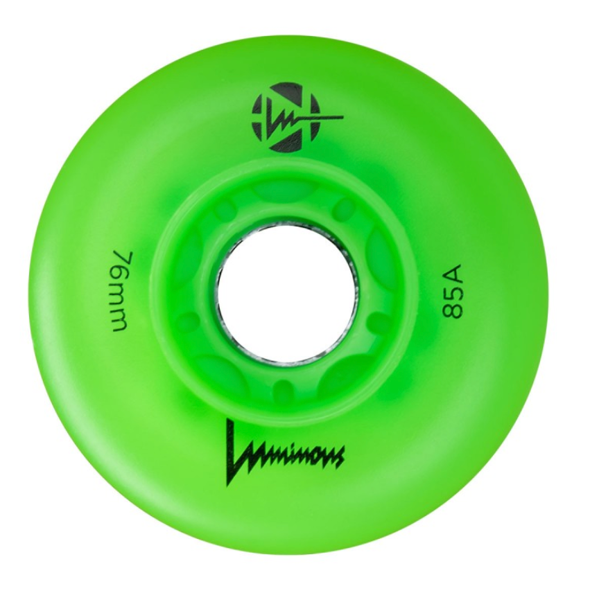 Luminous Wheels Green Apple Glow 76 mm/85A