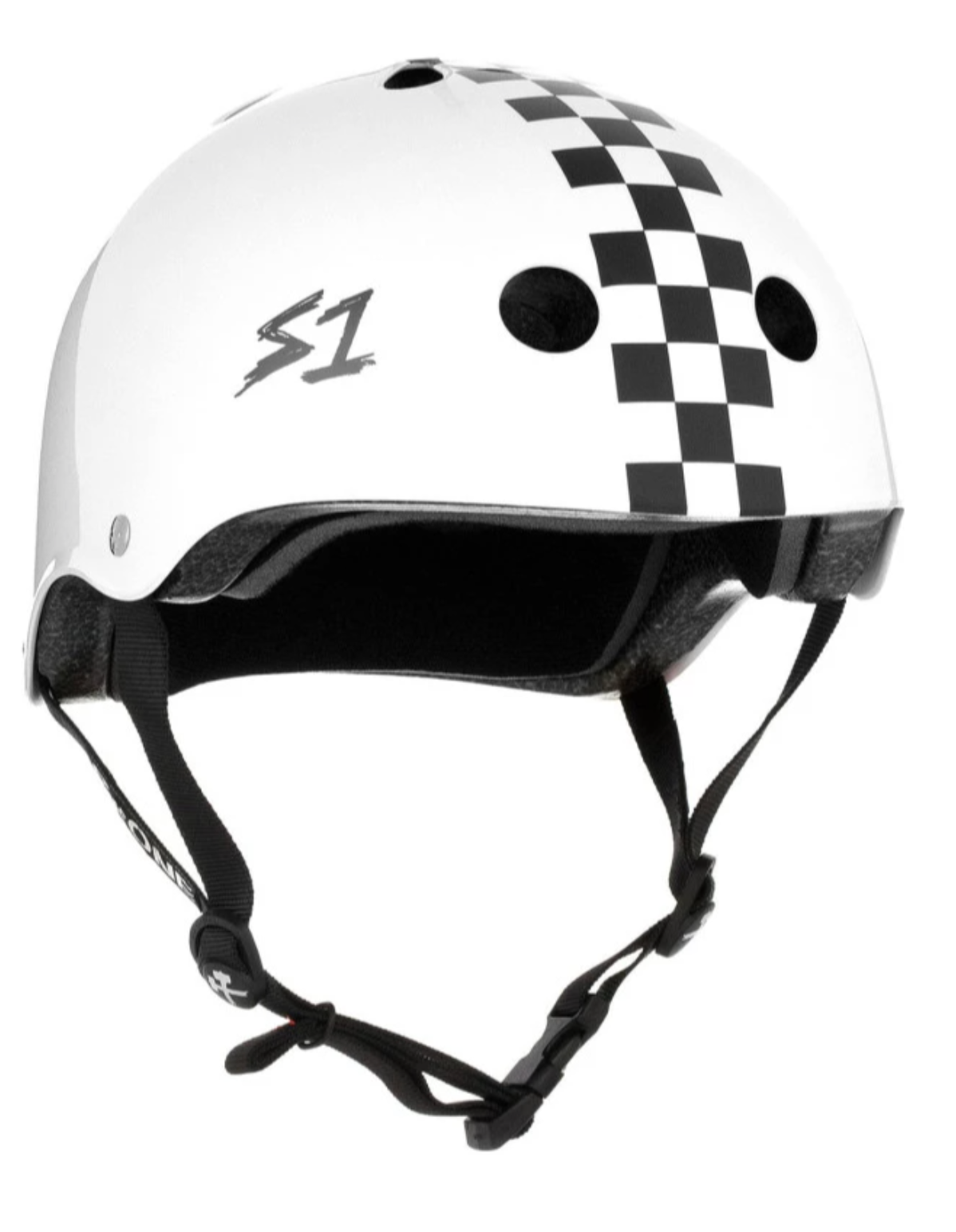 S1 LIFER Mega White Gloss With Checkers S1 LIFER Mega White Gloss With Checkers