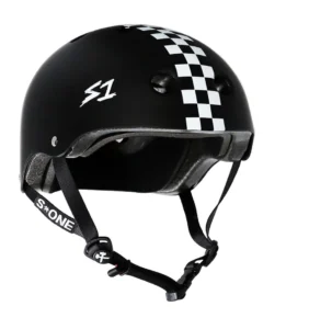 S1 MATT BLACK WITH CHEKERS