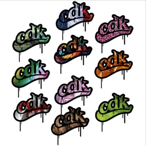 Sticker 2025 pack de 10 stickers cdk pour la saison 2025