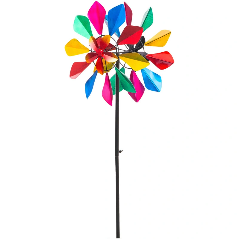Girouette Metal Multicolor Flower Duett