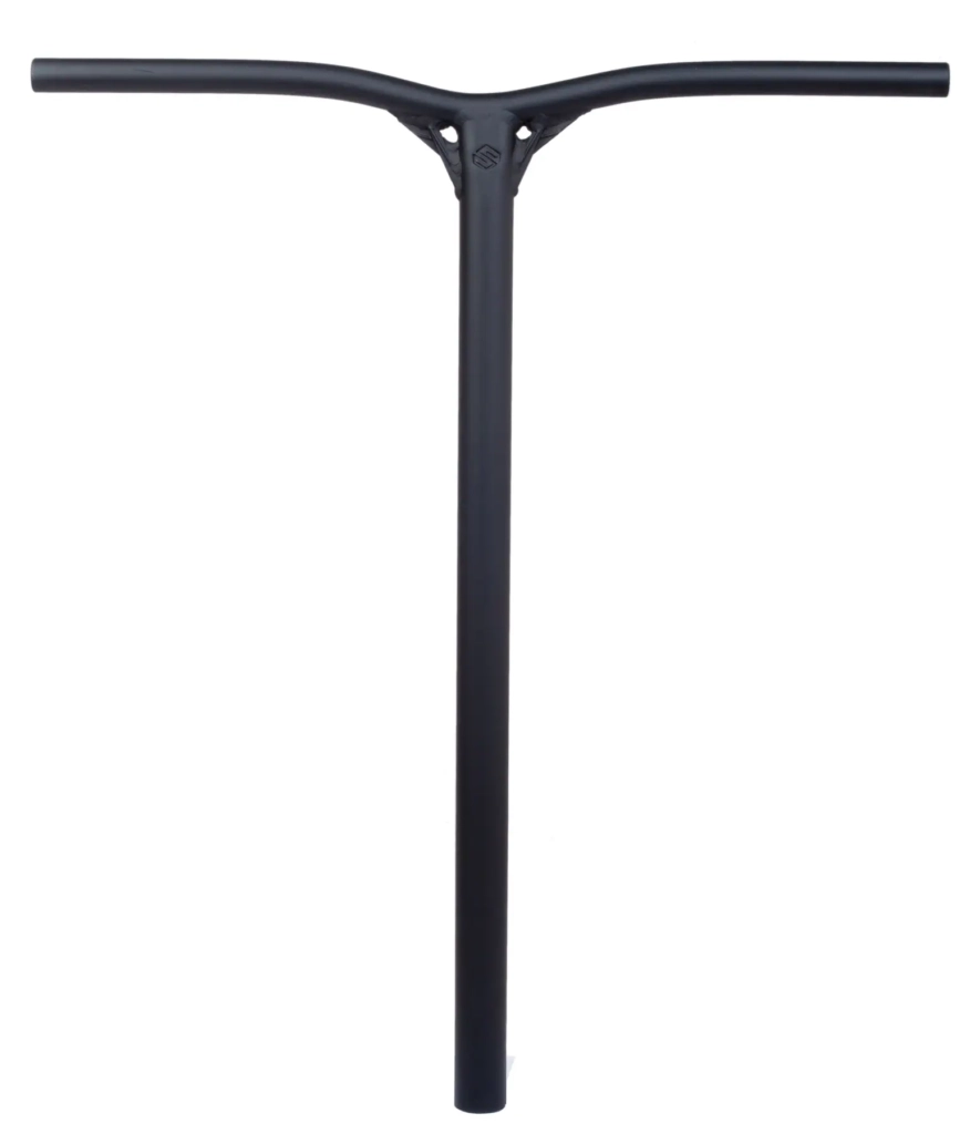 Guidon Striker Aether noir pour trottinette freestyle – aluminium 7000, design en Y, compatible IHC